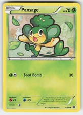 Pansage 6/99 Common Next Destinies Pokemon Moderately Played