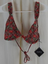 Zaful Women's 2 Piece Bikini Set Triangle Bow Decor Multicolor Size Medium