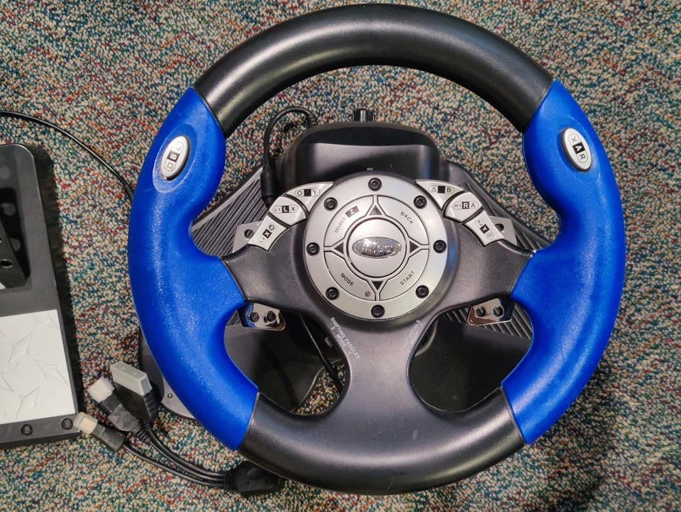 Intec Racing Steering Wheel & Pedals - PS1, PS2, Xbox, Game Cube - Image 3 of 4