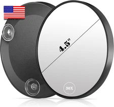 30X Magnifying Mirror, 4.5Inch Makeup Magnifier Wall Mounted 30X Magnification w