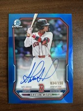 Franklin Arias Bowman Chrome 2026 Blue Red /150 Auto