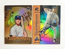 SEAN BURROUGHS 2000 Stadium Club Chr Visionaries REFRACTOR & SP Prospects Auto