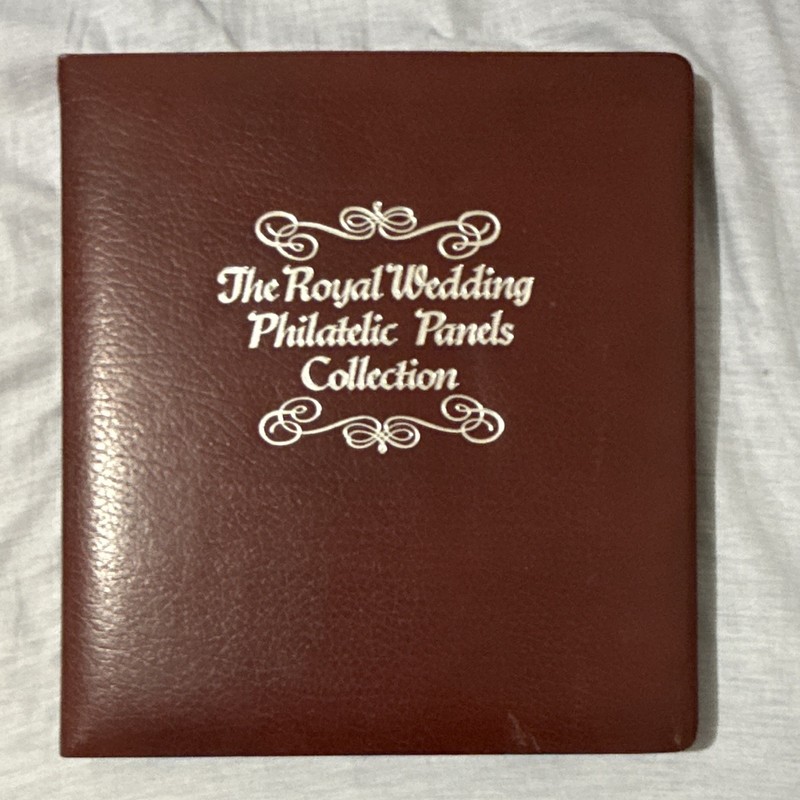 Royal Wedding Philatelic Panels Collection Brown Album, Royalty Theme