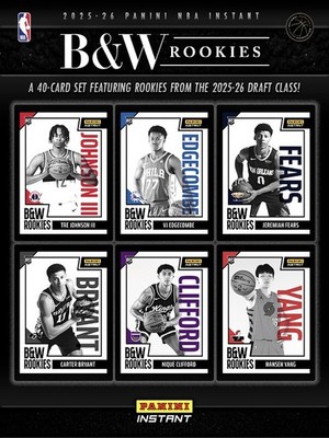 2025-26 Panini Instant Nolan Traore BLACK & WHITE ROOKIES SP Nets 
