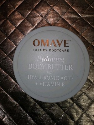 Omave Almond & Vanilla Hydrating Body Butter Hyaluronic Vitamin E 24oz