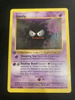 Gastly 50/102 1st Edition Shadowless Base Set Regular MP - Pokemon Card