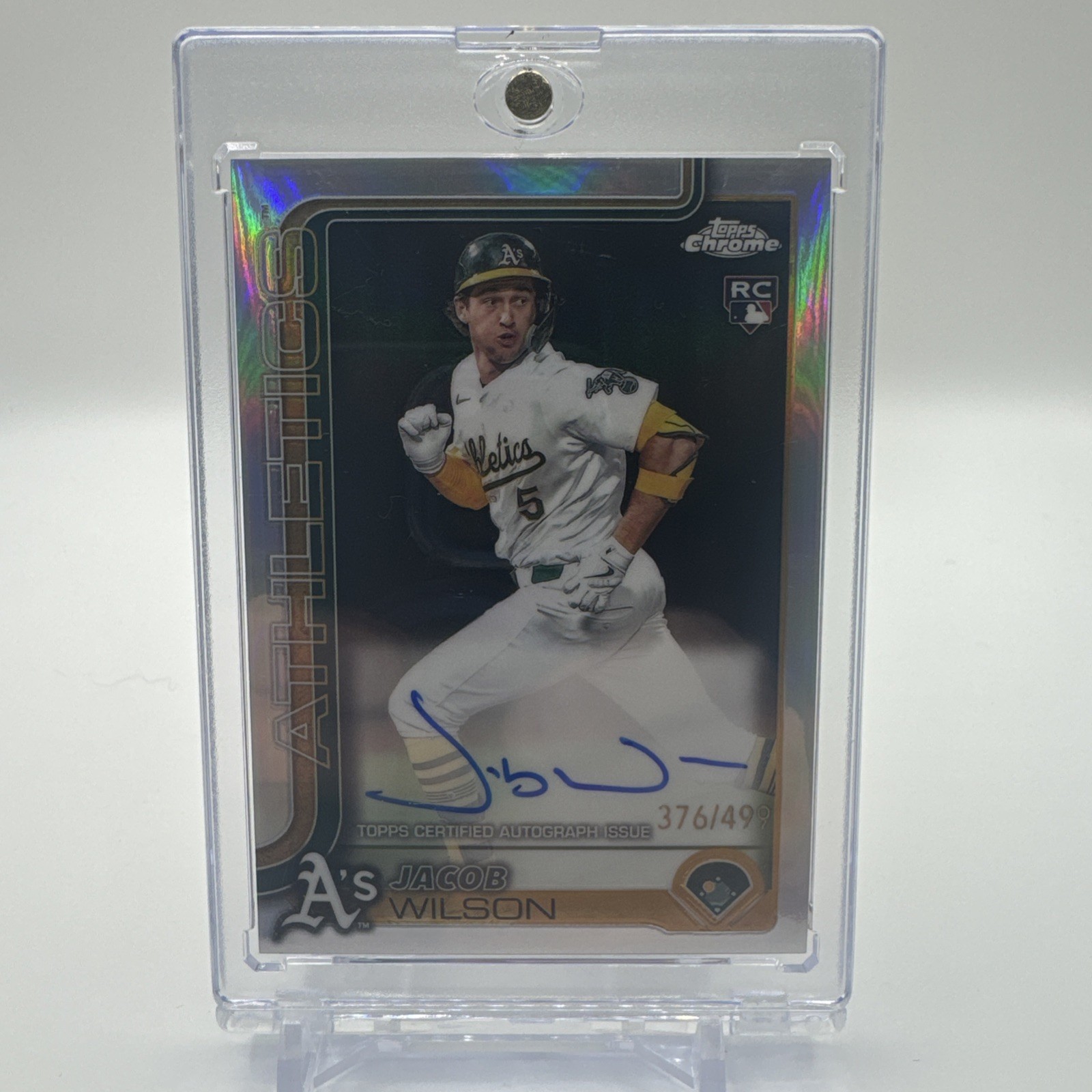 Jacob Wilson 2025 Topps Chrome #RA-JWI Rookie Autographs