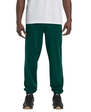 Reebok Mens Regular-Fit Track Pants Green Size Medium Identity Vector Knit