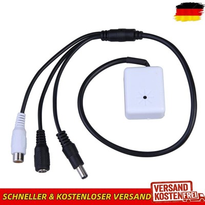 HiFi Audio Pickup Microphone High Sensitive Pickup for CCTV/IP Camera/DVR/NVR