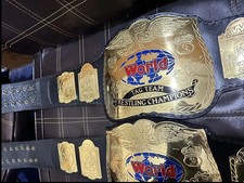 Tag Team Wrestling Championship Belt Pair 2mm Replica ( Pair Of Two) Adult Size