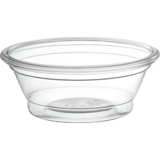 OCS Parts 100-Count Clear Plastic Portion Souffle Cups with Lids 0.5-Ounce