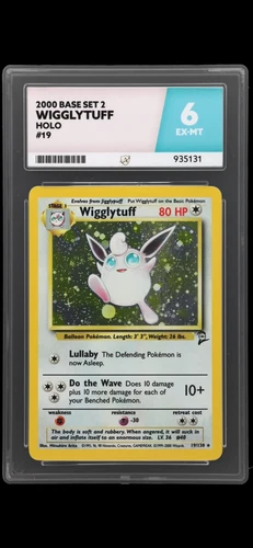 Pokemon Base Set 2 1999-2000 Wigglytuff  Holo 19/130 Ace Graded 6 EX-MT