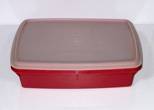 Tupperware Tuppercraft Stow N Go Red Organizer Storage Container Tray Lid 767