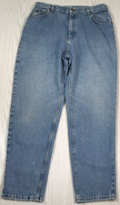 Vintage Lee Originals Jeans Women 16 Blue High Rise 100 Cotton Mom Retro 80s