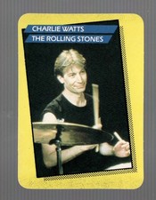 1985 AGI Rock Star Charlie Watts / The Rolling Stones #96 Near Mint or Better