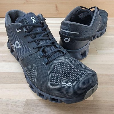 On Cloud X Sneaker Herren 9,5 US Schwarz Asphalt Leichte Laufschuhe