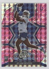 2022 Panini Mosaic Rookies Pink Camo Mosaic Prizm Jelani Woods #358 0c2