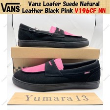 Mocasín Vans Gamuza Cuero Natural Negro Rosa V196CF NN Para Hombre Talla