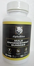 AlphaBites Male Enhancement Growth, Virility, Vitality, 30 Gummies Exp. 07/2026