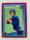 2025 DONRUSS OPTIC JAXSON DART PINK VELOCITY /99 ROOKIE #273 GIANTS