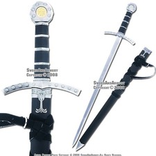 Medieval Crusader Templar Knight Sword Dagger with Sheath