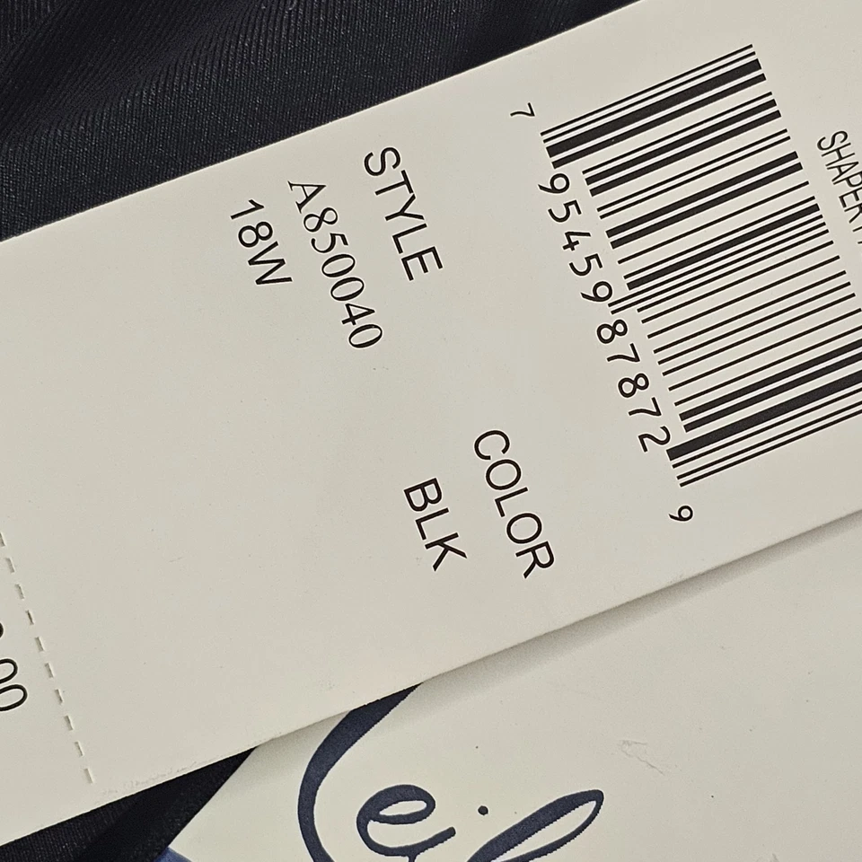 New Leilani Swim Swimsuit Bottom WOMENS SIZE 18 W Shaper Black - Image 4 of 4