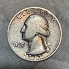 1937-S Washington Quarter 25C Silver 0.900 Business Strike KM#164