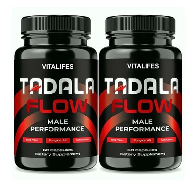 Tadala Flow ED Pills for Male Health Support Double Power & Energy Formula 120ct