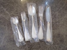 WMF S&auml;chsisches Hofmuster Men&uuml;besteck ein Gedeck 5  Teile Silber 90er neu OVP