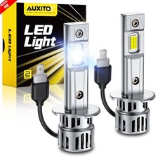 AUXITO H1 LED Headlight Bulbs Kit High Low Beam 33000LM Super Bright 6500K White