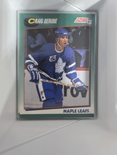 1991 Score Craig Berube #28T Toronto Maple Leafs Hockey Card