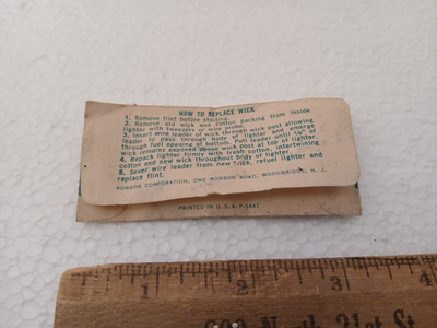 Vintage Ronson Wired Wick Lighter Wick RARE HTF Antique Americana