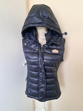 Womens Ladies Superdry Gilet Hooded Padded Puffer Body Wormer Size 12 UK