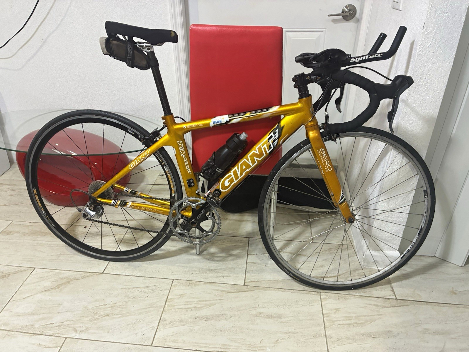 Giant TCR Aero OCR 3 700C 20-Speed Road Bike Rim Brake Drop Bar Gold 2004