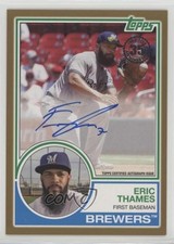 2018 Topps 1983 Topps Design Gold 40/50 Eric Thames #83A-ET Auto 0rf