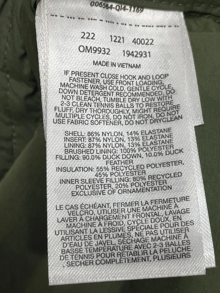 Abrigo parka elástico Mountain Hardwear para hombre, verde excedente, talla XL Foto 4 de 4