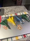 Vintage Marx Plastic Jet Plane Lot Delta Dagger F-102A Airport Playset 4 pcs
