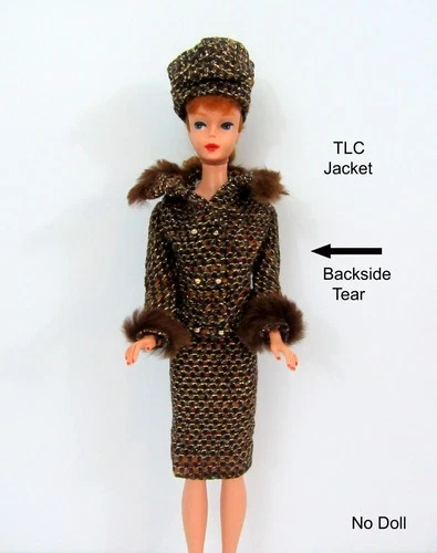 Vintage 1965 Barbie Clothes Hat, Jacket and Skirt - Saturday Matinee #1615