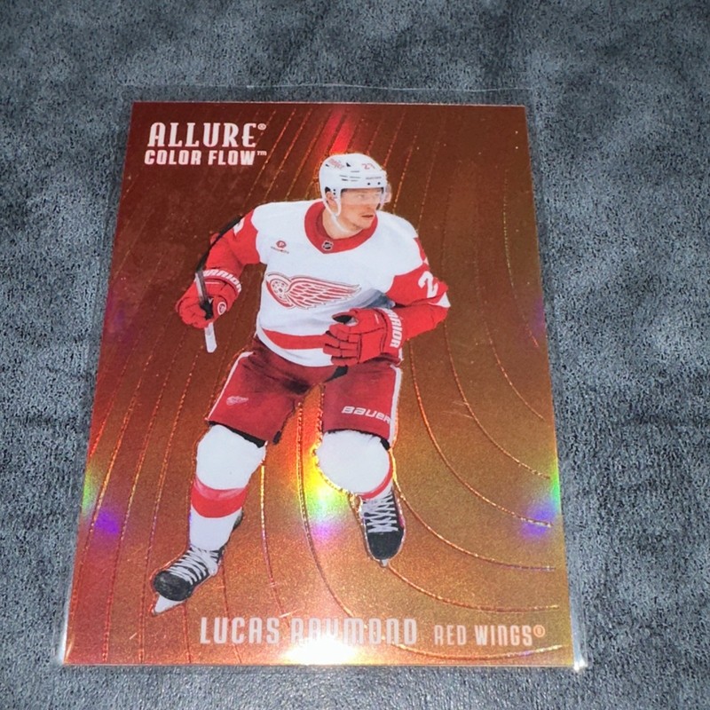 2025-26 Upper Deck Allure - Color Flow Lucas Raymond #CF-15 Red Orange
