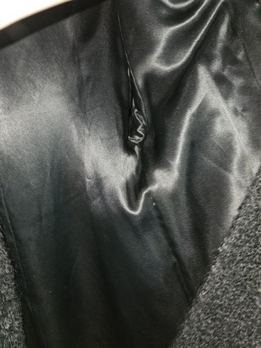 Vintage Rothschild Mantel Damen schwarz mit Pelzkragen & Bündchen *siehe Maße* - Bild 7 von 10