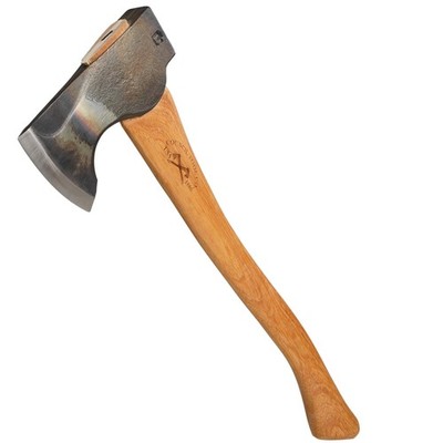 COUNCIL TOOL Wood-Craft Pack Axe - 2 lb Camping Axe, 19'' Hickory Handle with ...