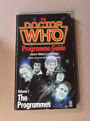 DOCTOR WHO PROGRAMME GUIDE VOL I by Jean-Marc Lofficier 1985 Target UK paperback