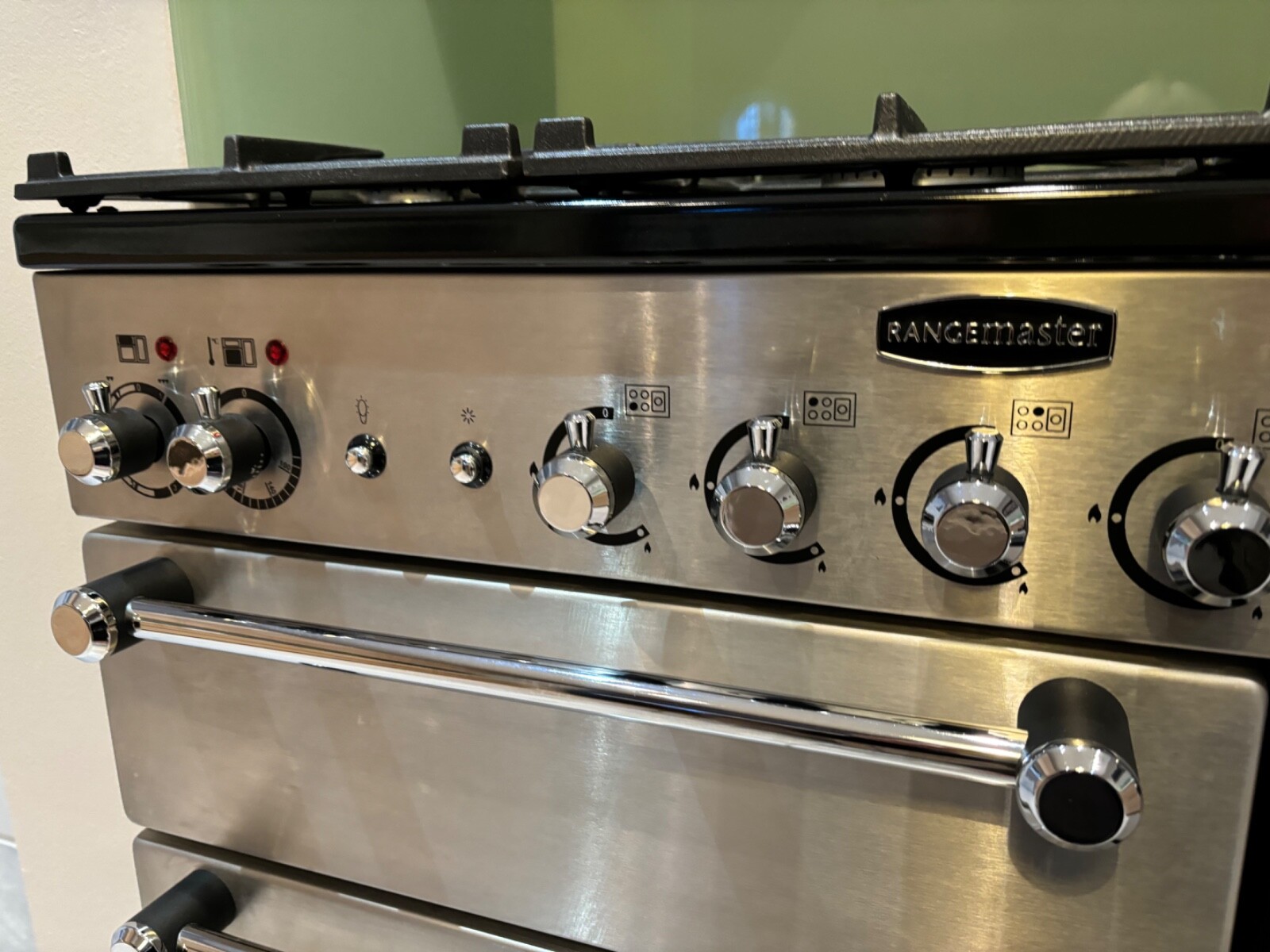 Rangemaster Kitchener 90 dual fuel oven stainless steel eBay