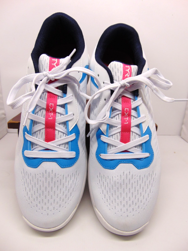 TYR Trainers CXT-1 Trainer 10.5 Men 12 Women Cross Fit Athletic Shoes White Blue - Picture 4 of 8