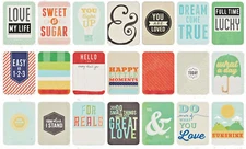 Project Life CORAL EDITION Partial Core Kit (24) 3x4 cards scrapbooking