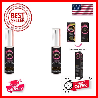Excite Female Sexual Stimulating Gel, 0.5 Ounce Pack of 2