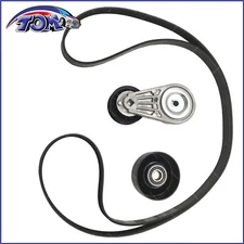 Serpentine Belt Tensioner Pulley Kit for Ford Explorer Ranger Mazda Mercury