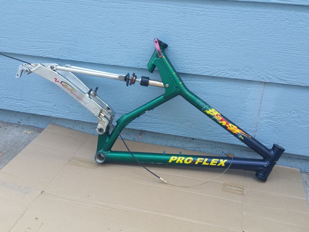 Vintage 90s Proflex Beast Mountain Bike Frame Full Suspension 18