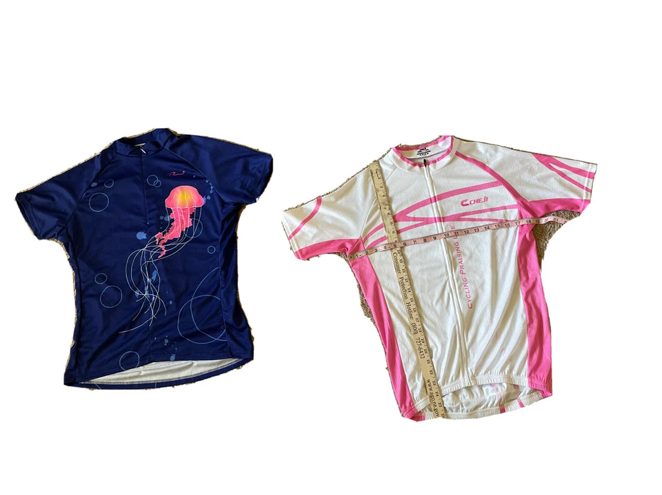 lote de 2. camisetas de ciclismo Jr. Niñas 2XL Primal/Cheji-one cremallera completa/uno no Foto 2 de 4