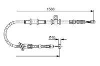 Bosch Handbremsseil Rechts FüR Carisma 1.3-1.9D 05.95-06.06 OE MR914269